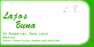 lajos buna business card